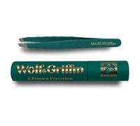 Wolf & Griffin Mini Tweezer | Professional Eyebrow Tweezers for Men & Women | Perfect for Facial Hair Removal | Stainless Steel