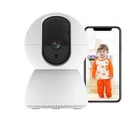 WOLF-GUARD K2 TuYa Security Camera, 1080P WiFi Baby Monitor | 2-Way Audio, Motion Detection, IR Night Vision, Works with Alexa