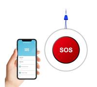 Wolf Guard Tuya WiFi Smart SOS Emergency Button Wireless Panic Call Button Personal Alarm for Elderly Disabled Patients and Handicapped Children