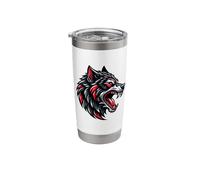 Wolf Head Aggressive Angry Stainless Steel Insulated Tumbler