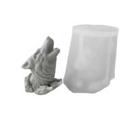 Wolf Head Figurine Silicone Mold for Candle Making Unique Animal Statue Soap Molds for Animal Lovers Home Decorations,Moldes De Resina,Moldes para Resina Epoxica