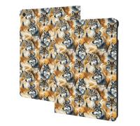 Wolf Head in The Woods Print Compatible with ipad 9th/8th/7th Generation Case Cover, Tablet Cases Compatible with ipad Case 10.2 Inch, Auto Wake/Sleep, Folio Stand