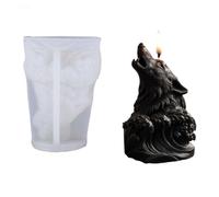 Wolf Head Mold for Making, Silicone Candled Mold Animal Epoxy Resin Casting Molds Diys, Soap Aromatherapys