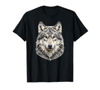 Wolf Head Portrait Wool The Wolf Value Graphic T-Shirt