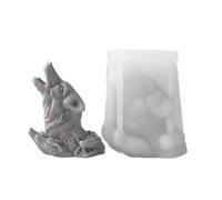 Wolf Head Silicone Mold DIYs Animal 3D Plaster Resin Ornament Molds Home Decoration Craft Enthusiasts Wolf Head Mold