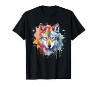 Wolf Head Watercolor T-Shirt