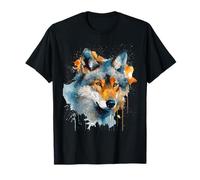 Wolf Head Watercolor T-Shirt