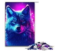 Wolf Howl Puzzles Pieces for Adults Jigsaw Puzzles Relaxing Entertainment Home Decor 1000 PCS(75x50cm)