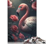 Wolf Howling at Blood Moon Puzzles 500 Pieces Wooden Puzzles Puzzles for Adults & Teenager Educational Puzzle 500pcs (52x38cm)