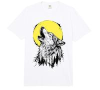 Wolf Howling at Moon Howling Wolf Comfort Colors Adult Heavyweight T-Shirt