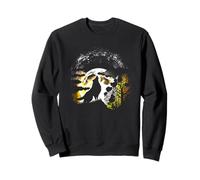 Wolf howling at the full moon - Halloween Sweatshirt