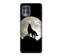 Wolf Howling at The Moon Case Cover For Motorola Edge S
