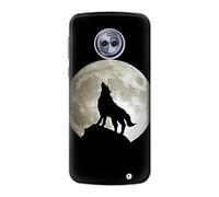 Wolf Howling at The Moon Case Cover For Motorola Moto G6 Plus
