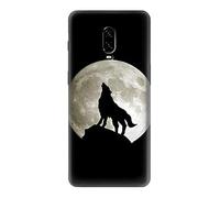 Wolf Howling at The Moon Case Cover For OnePlus 6T