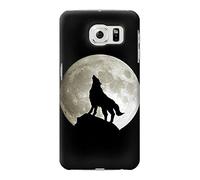 Wolf Howling at The Moon Case Cover For Samsung Galaxy S6 Edge