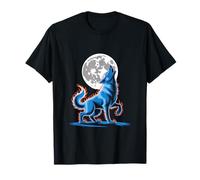 Wolf Howling at The Moon Fantasy Scene T-Shirt