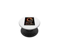Wolf Howling at the Moon Total Solar Eclipse Alpha Mountain PopSockets Adhesive PopGrip