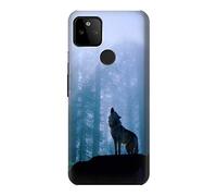 Wolf Howling in Forest Case Cover For Google Pixel 5A 5G
