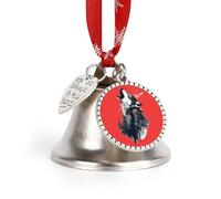 Wolf Howling in Forests Christmas Bell & Sleigh Bells for Tree Decoration Hanging Ornaments Festive Decor Love Bell