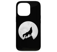 Wolf Howling in Moon Light Lone Wolf Case for iPhone 13 Pro