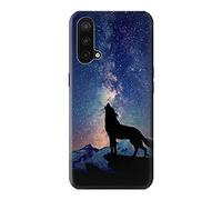 Wolf Howling Million Star Case Cover For OnePlus Nord CE 5G