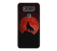 Wolf Howling Red Moon Case Cover For LG V20