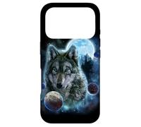 Wolf Hunt Amidst Foggy Forest Beneath Full Moon, Cosmic Star Case for iPhone 17 Pro