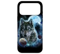 Wolf Hunt Amidst Foggy Forest Beneath Full Moon, Cosmic Star Case for iPhone 17 Pro Max