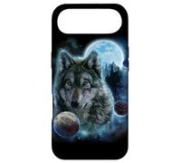Wolf Hunt Amidst Foggy Forest Beneath Full Moon, Cosmic Star Case for iPhone Air
