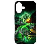 Wolf Hunting in Valley Amidst Catastrophic Asteroid Impact Case for iPhone 17