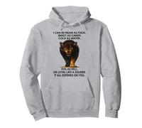 Wolf - I Can Be Mean As Fuck. Sweet As Candy. Cold As Water Pullover Hoodie