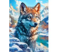 Wolf in A Winter Forest 500 Piece Jigsaw Puzzle for All Ages Animal Plant Jigsaw Neighborhood Get Together Family Game Whimsical Design for Any Event 500 PCS