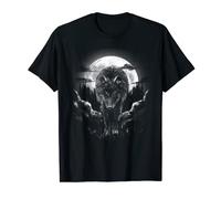 Wolf in Full Moon Viking Lonely Wolf T-Shirt