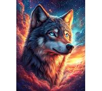 Wolf in Magical Forest 300 Piece Pack Classic Jigsaw Puzzle Fairy Tale Animal Plant Couple Puzzle Partners Ultra Difficult Wall Decor Easter New Year Creativity & Gift Giving 300 PCS