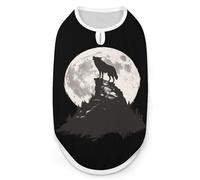 Wolf in Moon Light Dog Shirt Pet Clothes Summer T-Shirts Sleeveless Tank Top for Small Puppy Cat