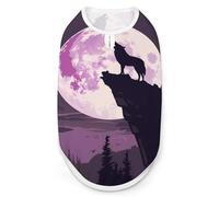 Wolf in Moon Light Dog Shirts Patterned Pet Clothes Tank Top Sleeveless T-Shirt for Cats Puppy M