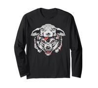 Wolf in Sheep's Clothing Head for Lovers Wolves Hunter face Long Sleeve T-Shirt