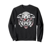 Wolf in Sheep's clothing head for lovers wolves Hunter face Sweatshirt