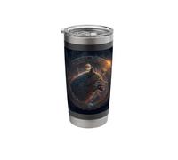 Wolf in Space Mysticism Meets Ornaments Stainless Steel Insulated Tumbler