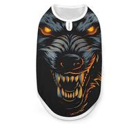 Wolf in The Dark Print Pet Clothes T Shirt Pets Clothing Vests Tee Tops Dogs Costume Coat For Dog Cat M