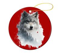 Wolf in The Forests Cute Christmas Pendants 4 Pcs