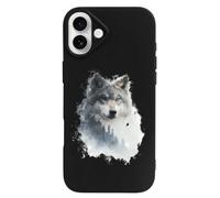 Wolf in The Forests TPU Cell Phone Case Compatible with iPhone 16/16 Plus/16 Pro/16 Pro Max/16 E Soft Protective Shell