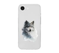 Wolf in The Forests TPU Cell Phone Case Compatible with iPhone 16/16 Plus/16 Pro/16 Pro Max/16 E Soft Protective Shell