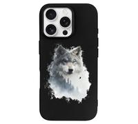 Wolf in The Forests TPU Cell Phone Case Compatible with iPhone 16/16 Plus/16 Pro/16 Pro Max/16 E Soft Protective Shell