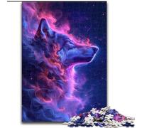Wolf in The Moon 1000 Pieces Puzzle Gifts Wooden Jigsaw Puzzles for Mother'S Day, Birthdays, Christmas size 50x75cm