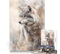 Wolf in The Wild 1000 Piece Jigsaw Puzzles for Teenagers Logical Skill Leisurely Pursuit Precise Join Fine Xmas Gift (38x52cm)