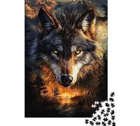 Wolf in The Wilderness Jigsaw Puzzle for Adults 1000 Pieces, Animal Theme Gift, Family Weekend Challenge, 52x38cm/1000pcs