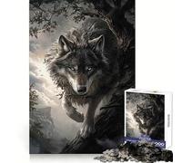 Wolf in The Woods 1000 Piece Jigsaw Puzzles for Teenagers Jigsaw Brain Activity Time Well Spent Neat Edges (50x75cm)