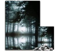 Wolf in The Woods Mirror Jigsaw Puzzles 1000 Pieces for Adults Puzzles for Adults Gift for Men And Women Daily & Special Occasion 1000 PCS(38x26cm)