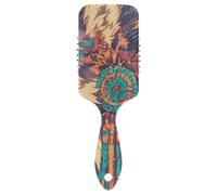 Wolf Indian Style gentle massage hair brush Designed scalp massaging for thick hair with Ergonomic handle cepillo para cabello